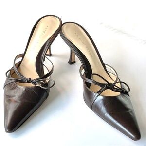 Brown ANTONIO MELANI Kitten Heels with bow